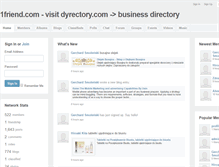 Tablet Screenshot of 1friend.com